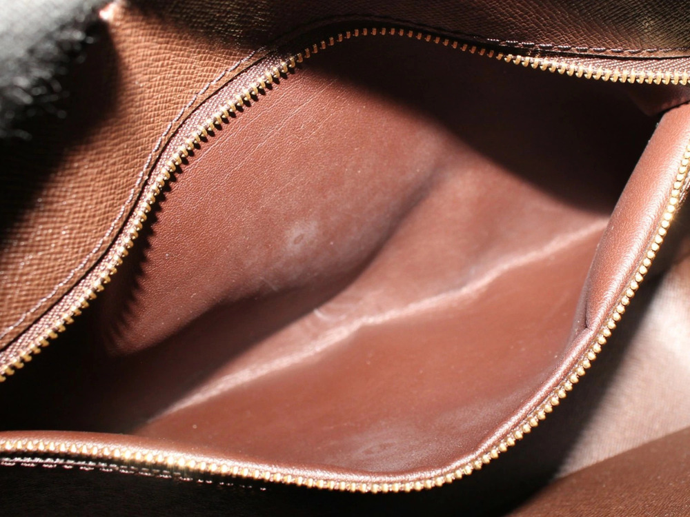 LOUIS VUITTON Nile Shoulder Bag Damier Ebene Brown Crossbody LV